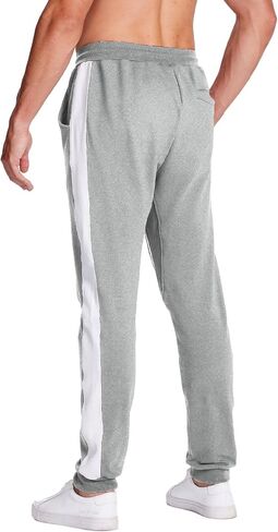 LABEYZON Men's Sweatpants, Jogger Track Pants Slim Fit Workout Gym Pants for Men with Zipper Pockets in Saudi Arabia