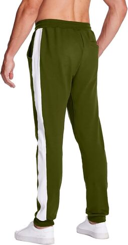 LABEYZON Men's Sweatpants, Jogger Track Pants Slim Fit Workout Gym Pants for Men with Zipper Pockets in Saudi Arabia