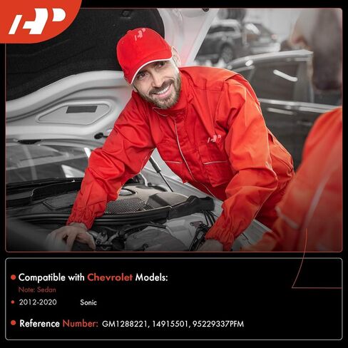 A-Premium Windshield Washer Reservoir Compatible with Select Chevrolet Models - Sonic 2012-2020, Sedan, with (Cap/Washer Pump/Hose/Filler Neck/Bracket) - Replace# 14915501, 95229337PFM in Saudi Arabia