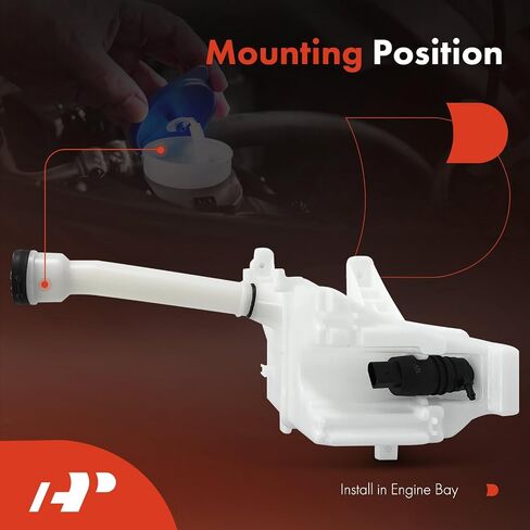 A-Premium Windshield Washer Reservoir Compatible with Select Chevrolet Models - Sonic 2012-2020, Sedan, with (Cap/Washer Pump/Hose/Filler Neck/Bracket) - Replace# 14915501, 95229337PFM in Saudi Arabia