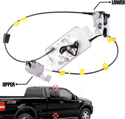 Passenger Door Latch compatible for Ford F150 F250 1992-96 w/Door Handle Reinforcement Plate&Installation Kit in Kuwait