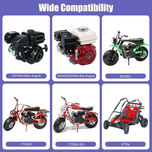 212 المكربن ​​دراجة صغيرة خنق التحكم الربط عدة الجمعية لالمفترس 224 196cc محرك كولمان BT200X CT200U CT200U-EX باجا المحارب MB200 محور M200 GX160 6.5HP الذهاب كارت أجزاء in Saudi Arabia