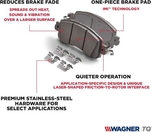 Wagner QuickStop ZD889 Front Disc Brake Pad Set for 2003 Kia Spectra in Saudi Arabia