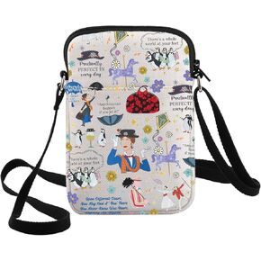 G2TUP Mary Poppins Crossbody Bag Mary Fans Gift Practically Perfect in Every Way Shoulder Bag Mary Movie Merch