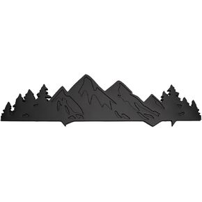 Snow Mountain Tree Emblem Fit for Toyota Tacoma 2016-2024,Mountains Graphic Badge ABS Material Car Exterior Accessories. (White)