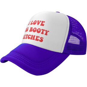 I Love Big Booty Bitches Unisex Adult Adjustable Hat Funny Trucker Hat Classic Fishing Hat Sports Hat Black