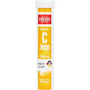 Effervescent Vitamin C 1000mg Dietary Supplement, 6-Pack, 120 Tablets