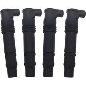 129700-4400 4pcs Set Ignition Coils Compatible with Suzuki Hayabusa GSX1300R Boulevard Kawasaki F6T547