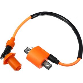 X AUTOHAUX 1pcs Motorcycle Racing Ignition Coil for CG 125cc 150cc 200cc 250cc ATV Dirt Pit Bike Go Kart Moped Scooter