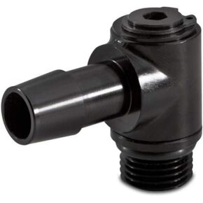 Mishimoto MMFT-M16-10SBK 90° Banjo Swivel M16x1.5 1/2" Barbed Fitting, Black