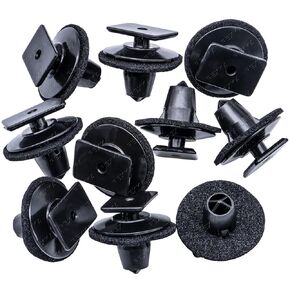 Rexka 10pcs Rocker Panel Moulding Retainer Clip for Nissan Infiniti 76882-EG01A 370Z Altima Juke M35 M45