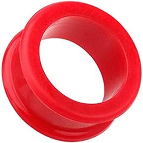Covet Jewelry Flexible Silicone Double Flared Ear Gauge Tunnel Plug