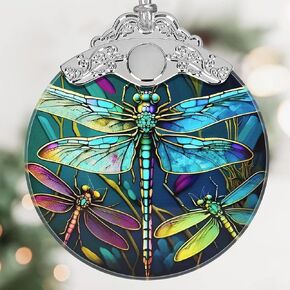 Hummingbird Christmas Ornament, Stained Glass Hanging Ornament, Christmas Tree Ornaments, Christmas Decoration, Holiday Ornament, Hummingbird Home Decor, Gift Exchange, Gift Idea