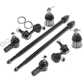 A-Premium Set of 8, Front Sway Bar Link, Lower Ball Joint, Inner Outer Tie Rod End, Compatible with Honda CR-V 2002 2003 2004 2005 2006