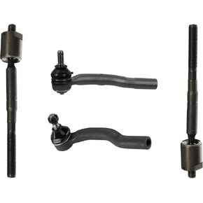 PartsW - 4 Pieces Kit for Lexus ES330 2004-2006 /Toyota Camry 2004-2006 / Toyota Solara 2004-2008 All Models, Front Inner & Outer Tie Rod Ends