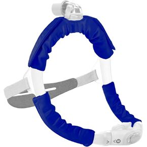 3 Packs Satin CPAP Strap Covers, CPAP Strap Cushions, Comfort CPAP Face Mask Cushion Pads CPAP Mask Covers to fit Dreamwear Universal Silky CPAP Headgear Pads for Reducing Red Marks（Dark Blue)