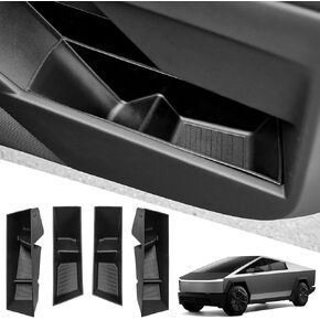 JOYTUTUS Door Storage Box Compatible with 2024 Cybertruck, Car Door Organizer, Set of 4