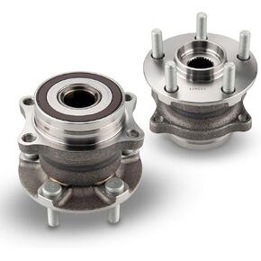 Torchbeam Pair 512401 Rear Wheel Hub Bearing Assembly for 2010-2014 Subaru Outback, 2009-2013 Subaru Forester, 2010-2014 Subaru Legacy, Subaru Impreza, Scion FR-S Wheel Bearing 5 Lugs W/ABS