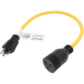 Parkworld 885774 NEMA 6-20 Extension Cord 6-20P to 6-20R (T Blade Female Also for 6-15R Adapter) 250V, 20A, 5000W (25FT)
