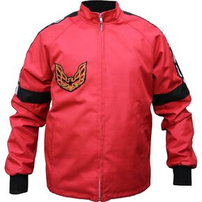 Cordura/Parachute Jacket - Smokey and The Bandit Burt Reynolds Red Bomber Jacket, XXS to 5XL