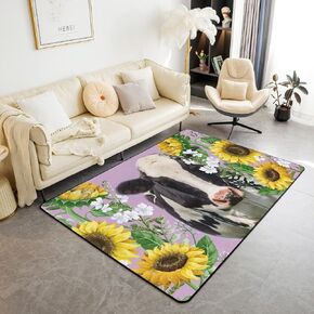 Castle Fairy Cartoon Axolotl Area Rug 5x6'6'' Cute Green Marine Life Non Slip Rug for Kids Teen Boys Women Men Coral Seaweed Plant Indoor Floor Mat for Dining Room Backyard Decor