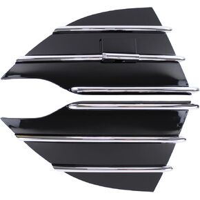 ApplianPar 2Pcs Front Driver and Passenger Side Black Bumper Lower Grille Insert Cover for Escape 2013-2016