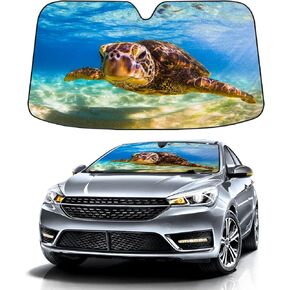 Car Windshield Sunshade 55"x30" Cute Funny Cartoon Grim Reaper Sun Visor Shield Block UV Rays Auto Front Window Red Sun Shade Cover, Car Interior Accessories Sun Protection for SUV