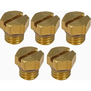 Dorman 904-112HP Diesel Fuel Filter Bleeder Screw - Brass Compatible with Select Chevrolet/GMC/Workhorse Models, 5 Pack