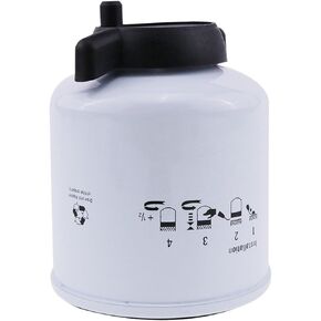 JZGRDN Fuel Filter 6667352 6647773 FS19581 BF1257 Compatible with Bobcat Loader T110, T140, T180, T190, T200, T250, T300, T320, T550, T590, T630, T650, T750, T770, T870