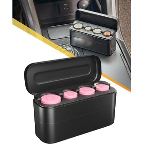 Coin Holder for Car, Large Capacity Change Holder for Car Coin Organizer with Durable Design, Compatible with All Car Accessories(1 Pack)