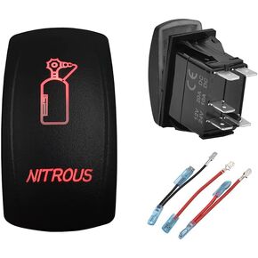 12V 24V RED Interior Lights Rocker Switch with Jumper Wires 5 PIN ON-Off Light Switch for Car Boat Truck Jeep Can Am Commander ATV UTV Dash Replacement Switch in Kuwait