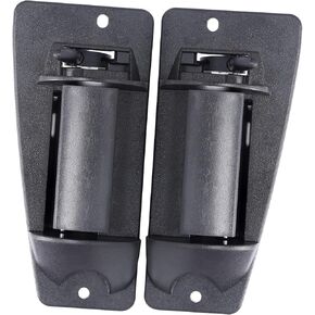 Extended Cab Door Handle Replacement for 1999-2007 Chevy Silverado GMC Sierra 1500 2500 3500 Rear Left Driver and Right Passenger Side, Replaces# 15758171,15758172