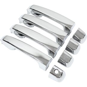 NewYall Chrome Exterior Door Handles for Lexus GX460 for Toyota 4Runner 2010-2021 Land Cruiser 2009-2020 Front Rear Left Driver and Right Passenger Side