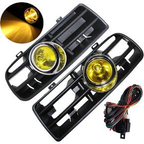 Front Bumper Grill for V-W Mk4 Jetta Golf GTI 1998-2004 with Tungsten Fog Lamp Day Running Light