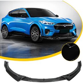Front Bumper Lip Spoiler Compatible with 2021-2022 Mustang California Route 1/GT/Premium/Select Sport Utility 4-Door, Glossy Black