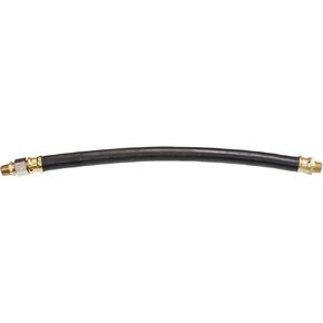 1/2" AIR HOSE ASSEMBLY - 18" - 3/8"-18 (1 FIXED & 1 SWIVEL) - MAX OP 225 psi