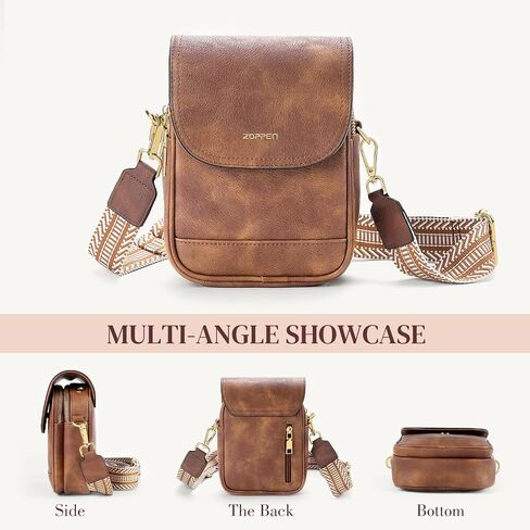 ZOPPEN Small Crossbody Purse Cell Phone Purse Card Holder, Vegan Pu Leather Crossbody Bags for Women Trendy Travel Purse in Saudi Arabia