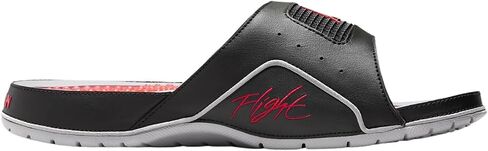Nike Jordan Hydro 4 Retro Men's Slides (532225-060, Black/Cement Grey/Fire Red) in Saudi Arabia
