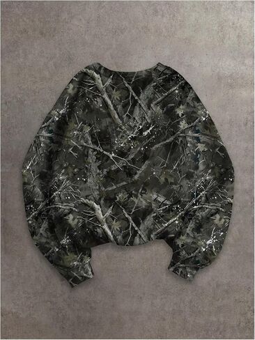 SOLY HUX Women's Long Sleeve Shirts Graphic Printed Crewneck Baggy Sweatshirt Pullovers in Saudi Arabia