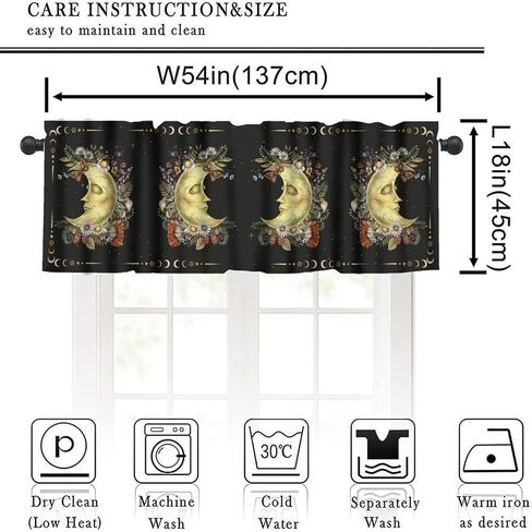 Rustic Farmhouse Window Valance Curtain, Vintage Western Farm Cow Rooster Red Barn Cabin Country Lodge Window Treatment Valances for Home Bedroom Living Kitchen Café Décor 54x18inch in Kuwait