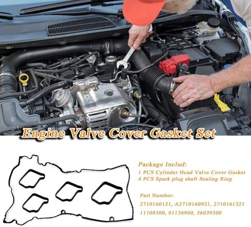 2710160921 M271 مجموعة حشيات غطاء الصمام مناسبة لمرسيدس بنز 2002-2011 C160 C180 C200 C230 E200 W203 W211 S211 C209 W906 1.8L # VS50852R in Kuwait