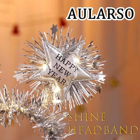 Christmas Headband Light-up Xmas Headpieces Glowing Bow Headwear for Women New Year Party Costume Hair Accessories in Saudi Arabia