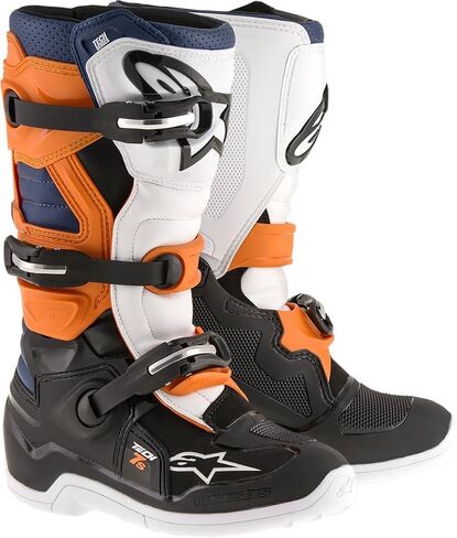 Alpinestars boys Grey/Red Youth Tech 7S Boots Grey Red Sz 08, Multi, 8 Big Kid US in Saudi Arabia