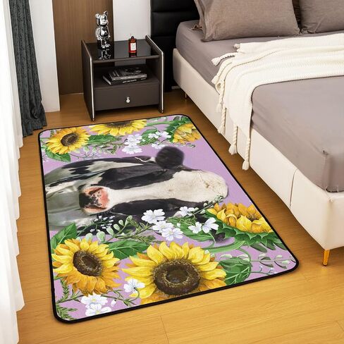 Castle Fairy Cartoon Axolotl Area Rug 5x6'6'' Cute Green Marine Life Non Slip Rug for Kids Teen Boys Women Men Coral Seaweed Plant Indoor Floor Mat for Dining Room Backyard Decor in Kuwait