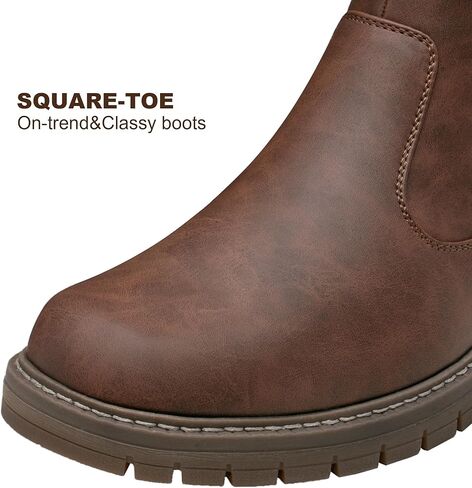 Jousen Mens Boots Retro Mens Casual Boots Chelsea Boots Mens Slip On Boots for Men in Kuwait