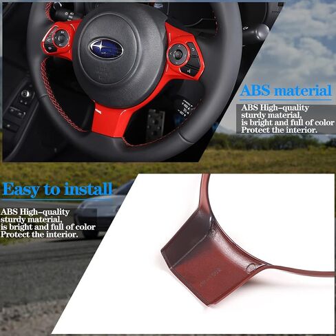 Fit for Toyota 86 GT86 2022 and for Subaru BRZ 2022 Steering Wheel Button Cover, Steering Wheel Panel Protection Frame Trim, Car Steering Wheel Decoration Frame Trim (Carbon Fiber Pattern) in Kuwait