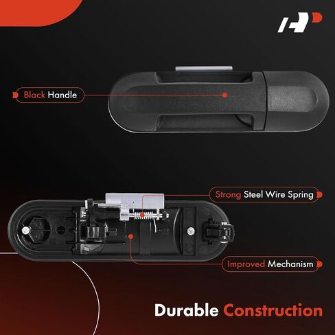 A-Premium Rear Left Driver Side Exterior Door Handle Compatible with Ford Explorer 2002-2008, Explorer Sport Trac 2007-2010, Textured Black, Replace# 1L2Z7826605AAA, 6L2Z7826605AA in Saudi Arabia