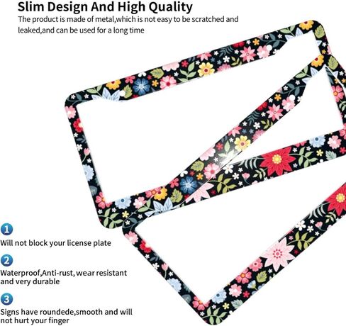 إطارات لوحة ترخيص مموهة للصيد مكونة من 2 حامل لوحة ترخيص من الألومنيوم بفتحتين مع براغي in Kuwait