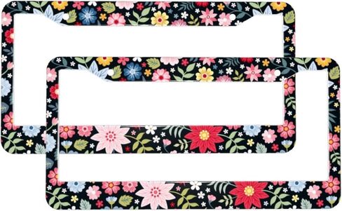 إطارات لوحة ترخيص مموهة للصيد مكونة من 2 حامل لوحة ترخيص من الألومنيوم بفتحتين مع براغي in Kuwait