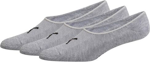 Puma Mens 3-Pack No Show Socks Casual Casual No-Show - Black, Grey - Size 10-13 in Saudi Arabia